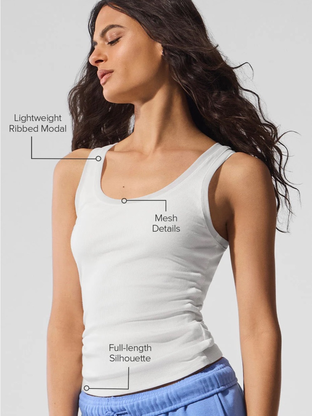 ALO Ribbed Mesh Secret Tank - Picture 5 of 5